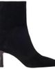 maje maje Pointed-toe suede ankle boots - 1