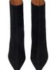 maje maje Pointed-toe suede ankle boots - 4
