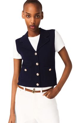 maje maje Polo knit cardigan