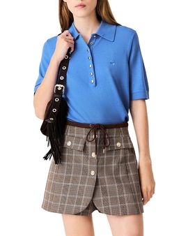 Maje Maje Prince of Wales Check Layered Suit Shorts