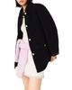 Maje Maje Reversible Faux Leather Fleece Jacket - 5