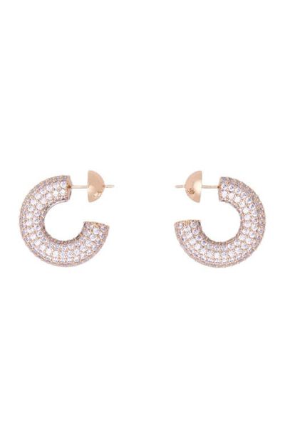 maje maje Rhinestone earrings
