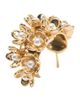 maje maje Rhinestone flower hoop earrings - 5