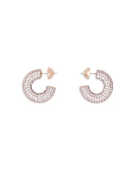 Maje Maje Rhinestone Hoop Earrings