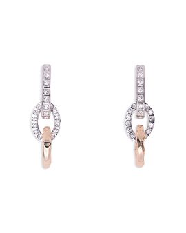 Maje Maje Rhinestone Link Drop Earrings