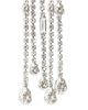 Maje Maje Rhinestone Shooting Star Asymmetrical Drop Earrings in Silver Tone - 4