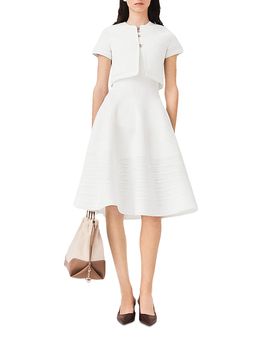 Maje Maje Ribbed Short Sleeve Cardigan