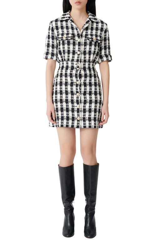 maje maje Ricky Cotton Blend Tweed Dress