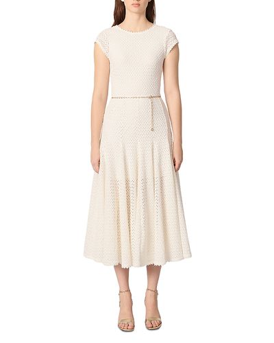 essense of australia fit and flare wedding dress Crepe Lace Fit-and-Flare Wedding Dress