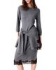 Maje Maje Ridentelle Wool Lace Hem Dress - 1