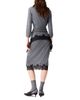 Maje Maje Ridentelle Wool Lace Hem Dress - 4