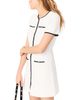 Maje Maje Rirsalino Contrast Trim Button Front Dress - 5