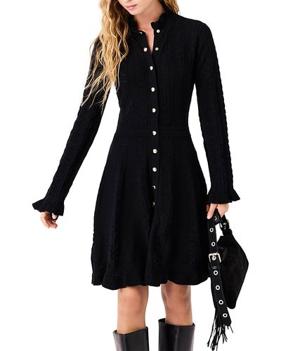 Maje Maje Rouras Ruffled Knit Dress