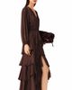 Maje Maje Ruffinello Ruffled Satin High Low Dress - 3