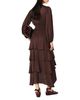Maje Maje Ruffinello Ruffled Satin High Low Dress - 4