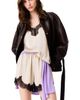 maje maje Satin shorts with lace details - 1