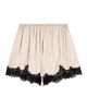 maje maje Satin shorts with lace details - 4