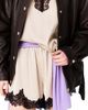 maje maje Satin shorts with lace details - 5
