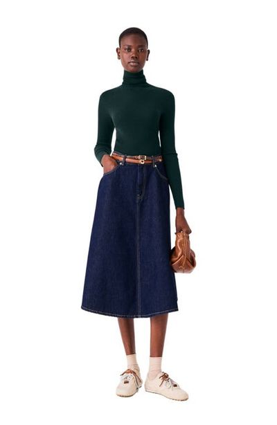 maje maje Second-skin high-neck sweater