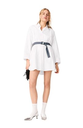 maje maje Shirt dress with contrast belt