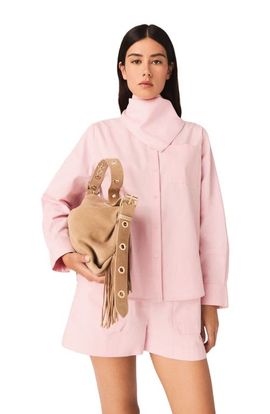 maje maje Shirt with removable scarf