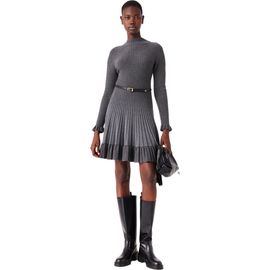 maje short terry knit dress dressy casual