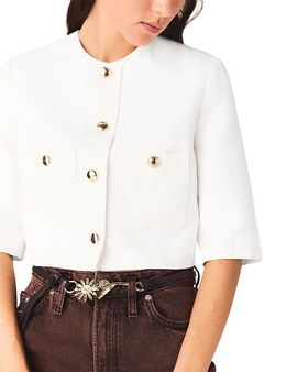 Maje Maje Short Linen Blend Jacket