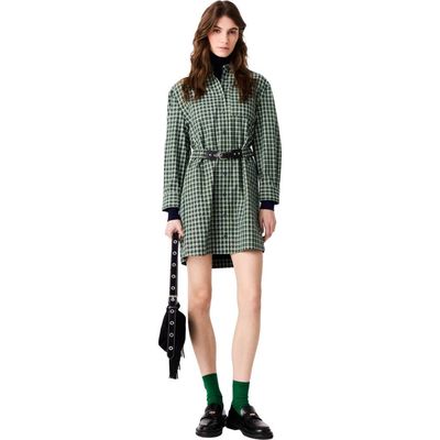 maje maje Short shirt dress with rhinestones