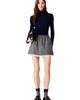 maje maje Short skirt with lace trim - 1