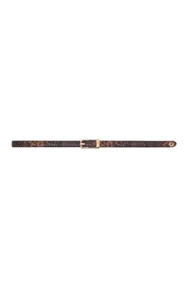 maje maje Slim embossed leather belt