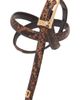 maje maje Slim embossed leather belt - 4