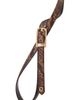maje maje Slim embossed leather belt - 5