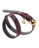 maje maje Slim leather belt with eyelets - 5