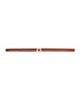 maje maje Slim smooth leather logo belt - 1