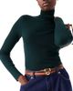 maje maje Slim smooth leather logo belt - 2