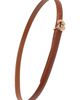 maje maje Slim smooth leather logo belt - 4