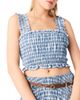 Maje Maje Smocked Rhinestone Cotton Top - 4