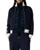 Maje Maje Striped Heart Zip Up Sweatshirt - 1