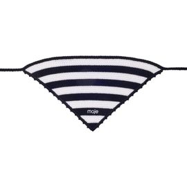 maje maje Striped knit triangle