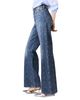 Maje Maje Studded Wide Leg Jeans in Blue - 4