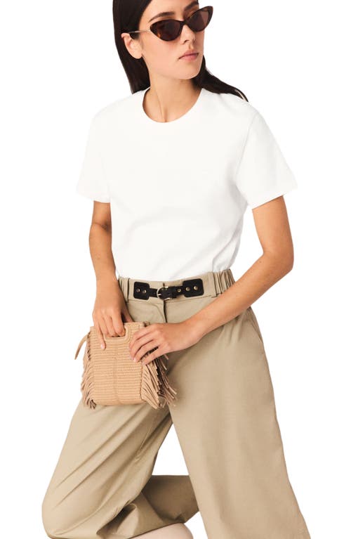 maje maje T-shirt with small embroidered logo