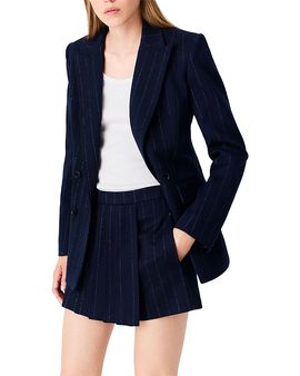 Maje Maje Tailored Lurex Stripe Shorts