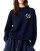 Maje Maje Ticroque Ruffle Trim Sweatshirt - 5