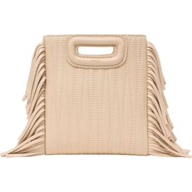 maje maje Topstitched leather mini M bag