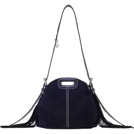 maje maje Topstitched suede mini Miss M bag