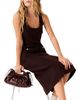 Maje Maje Tweed Round Neck Midi Dress - 3