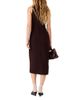 Maje Maje Tweed Round Neck Midi Dress - 4
