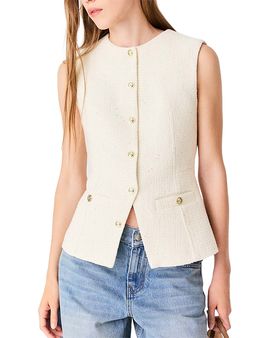 Maje Maje Tweed Waistcoat