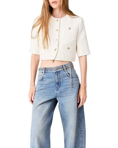 Maje Maje Vitanesse Short Sleeve Tweed Jacket