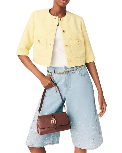 Maje Maje Vytener Elbow Sleeve Tweed Jacket